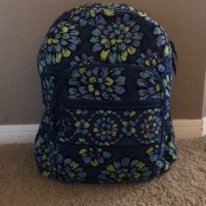 Vera Bradley Backpack- Indigo POP pattern